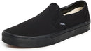 VANS MEN'S VANS CLASSIC SLIP-ON SKATE SHOES - SIZE: MEN 9.5 WOMEN 11 - BLACK - Like New