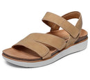 163252 Skechers Women LIFTED COMFORT Flatform Sandal, Chestnut, Size 8 - Like New