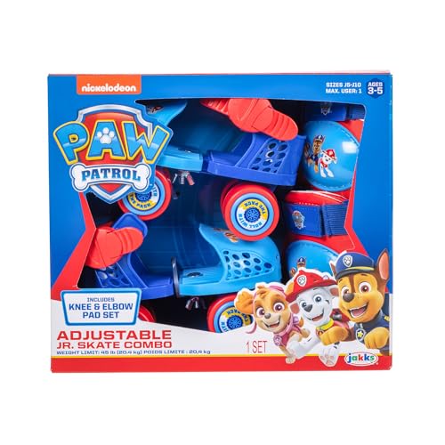 PAW PATROL JUNIOR KNEE AND ELBOW PADS SIZE ADJUSTABLE DESIGN - Scratch & Dent