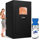 X-VACK SAUNA BOX PORTABLE STEAM SAUNA FOR HOME STEAMER 9 LEVELS - Scratch & Dent