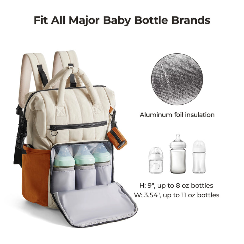 BAGSMART WALKER 14L KIDS BACKPACK W/ DETACHABLE PENCIL CASE - ORANGE/WHITE - Brand New