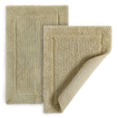 DWELLSTUDIO REVERSIBLE COTTON BATH RUGS LUXURIOUS COMFORT TAUPE 2 PACK - Brand New