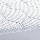 Vibe Cooling Quilted Memory Foam Mattress Pad King B0CP2WBZQW - White - Brand New