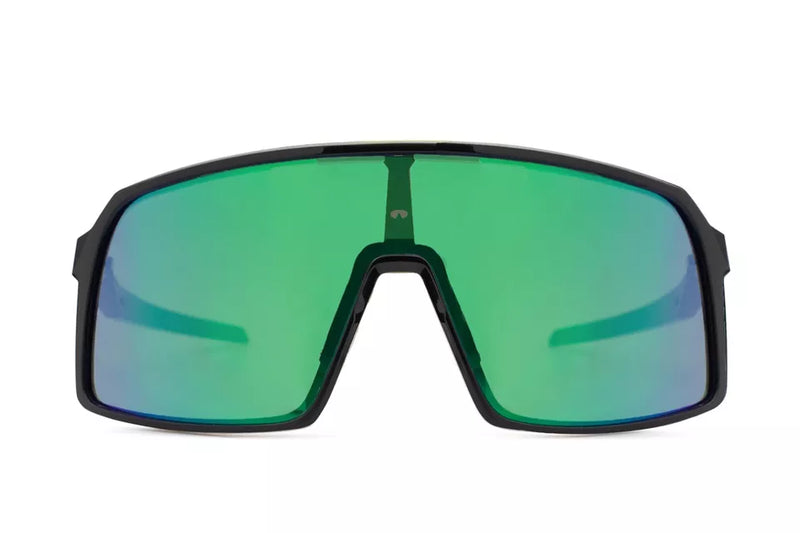 OAKLEY SUNGLASSES SUTRO MATTE BLACK FRAME, PRIZM ROAD JADE LENSES 134MM - Like New