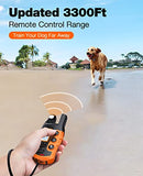 Bousnic Dog Shock Collar - 3300Ft Dog Training Collar with Remote - Orange - Like New