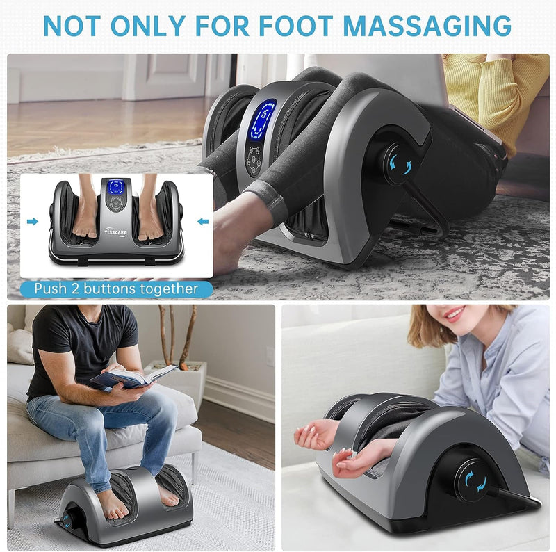 TISSCARE 212 Shiatsu Massage Foot Massager Machine - Upgrade Gray - Brand New