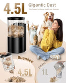 BUENKEE DOG GROOMING VACUUM, 4.5L EXTRA-LARGE DUST CUP, 14000PA, 2YM-4A - BLACK - Like New