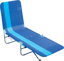 Rio Beach Portable Folding Backpack Beach Lounge Chair ‎ABPL-1813-1 -Blue Stripe - Brand New