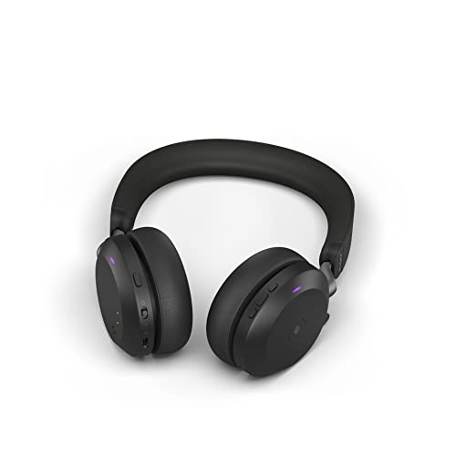 Jabrs Evolve2 75 PC Wireless Headset 8-Microphone Technology HSC150W - Black - Like New