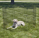 NEW WORLD PET PRODUCTS DOG EXERCISE PEN & PLAYPEN 24" W X 42" H NO DOOR BLACK - Like New