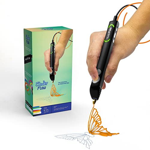 3Doodler Flow 3D Printing Pen for Teens, Adults & Creators! - Black - Like New