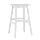 HILLSDALE MORENO WOOD BACKED BAR HEIGHT STOOL 29" HIGH 5580-831A - SEA WHITE - Brand New
