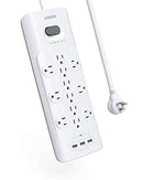 ANKER POWER STRIP SURGE PROTECTOR 12 OUTLETS 3 USB-A CHARGING PORT (4000 JOULES) - Brand New