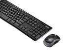 Logitech K270 WIRELESS KEYBOARD, M185 WIRELESS MOUSE COMBO, LONG BATTERY - BLACK - Like New