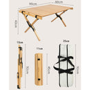 GENERIC 3 FT FOLDABLE SOLID WOOD PICNIC TABLE: PORTABLE, OUTDOOR, BEACH - WOOD - Like New