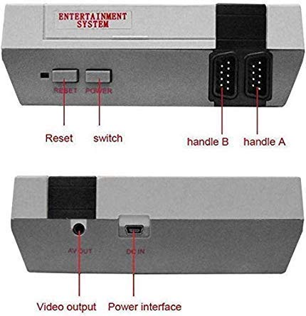 OMKARSY GAME CONSOLE CLASSIC EDITION BUILT 620 GAMES 2 CONTROLLERS 8 BIT - Like New