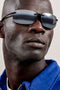 412-02 MAUI JIM BANYANS POLARIZED RIMLESS LARGE - GLOSS BLACK/NEUTRAL GRAY - Like New