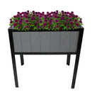Sunnydaze Steel-Framed Acacia Wood Raised Garden Bed with Legs, 30.75" H NPH-465 - Like New
