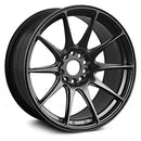 XXR 527 Chromium Black Wheel Painted 16 x 8" 4 x 100 mm 20 mm Offset - Black - Brand New