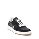 POLO RALPH LAUREN COURT SUEDE LEATHER MEN'S SIZE 10D SHOES BLACK WHITE - Brand New