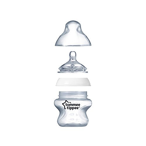 Tommee Tippee Closer to Nature Baby Bottle, Breas-Like, Extra 5oz (3 Count) Rose - Brand New