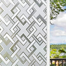 Finnez Decorative Privacy Window Film, 3D Rhombus Pattern, 35.4 x 78.7 in - Brand New