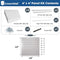 CROWNWALL PVC SLAT WALL PANELS 4ft by 4ft (16 sqft) Section, Graphite - Like New
