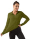 Fkeep Women's Long Sleeve Polo Shirt UPF 50 Sun Protection Mustard Yellow S - Brand New