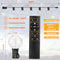 HANDWELL 100FT OUTDOOR G40 LED GLOBE STRING LIGHTS, BW PARTY, HW-CMPC-O50XA-BLK - Like New