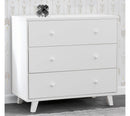 DELTA CHILDREN AVA 3-DRAWER DRESSER WITH CHANGING TOP - WHITE - Like New