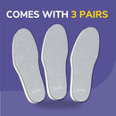 DR SCHOLL’S GO SOCKLESS INSOLATION WOMEN MEN SIZE 7-13MEN/5-10 WOMEN GRAY/WHITE - Like New