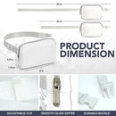 White SOJOURNER Crossbody Belt Bag for Women – Stylish Fanny Pack - Like New