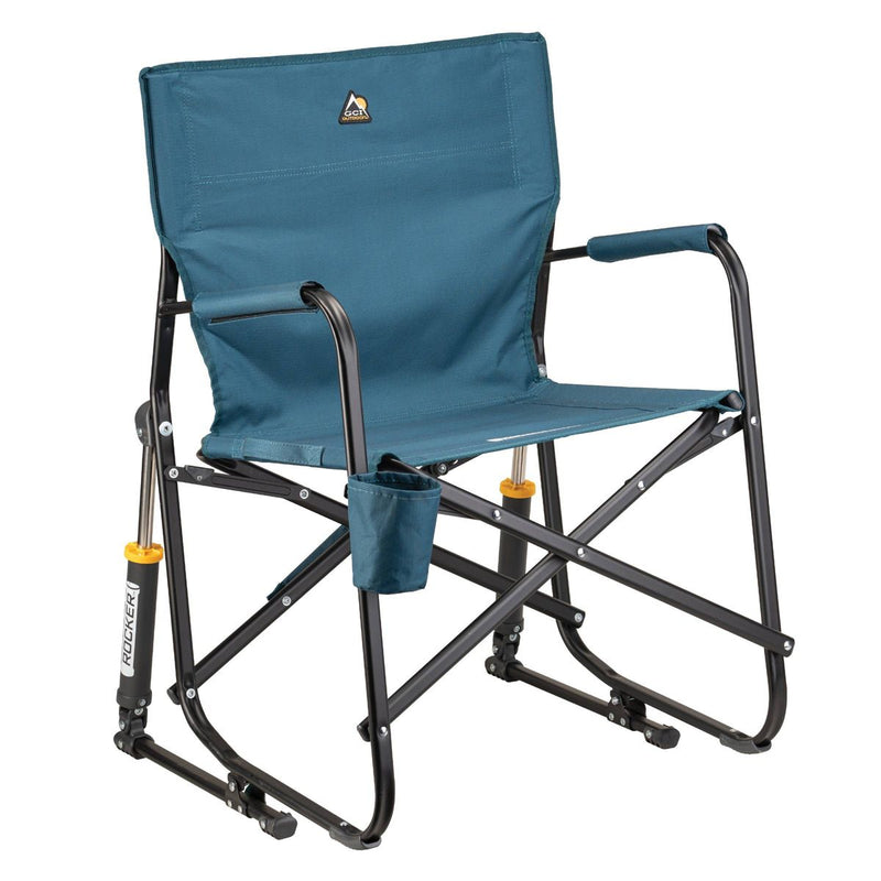 GCI OUTDOOR FREESTYLE ROCKER FOLDABLE ROCKING CAMP CHAIR - SLATE - Brand New