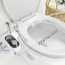 CLEAR REAR Bidet Attachment Self-Cleaning Adjustable Water Pressure - White - Like New