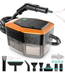 KBTYE STEAM CLEANER 3-LEVEL HEAT-UP HEATING ELEMENT 12PCS BACK ORANGE - Like New
