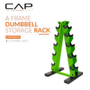 CAP DUMBBELL RACK HOME GYM SPACE-SAVING WEIGHT RACK COMPACT RK-12BIS-GR-GREEN - Like New