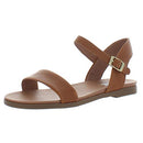 STEVE MADDEN WOMEN'S DINA FLAT SANDAL - SIZE: WOMEN 7.5 - TAN LEATHER - Like New