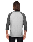 Anvil 6755 Adult Tri-Blend 3/4-Sleeve Raglan Tee New