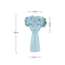 Lucakuins Resin Crafts Cute Girl Character Vase Flower Arrangement Vase - Brand New