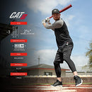 MARUCCI CAT8 BASEBALL BAT, 2 5/8" BARREL 33.5/30.5 MCBC8CB - BLACK/RED - Like New
