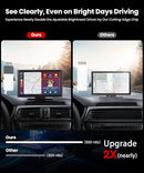 FOXPARK WIRELESS APPLE CARPLAY SCREEN - SUNLIGHT READABLE 7.2" RC07 - BLACK - Like New