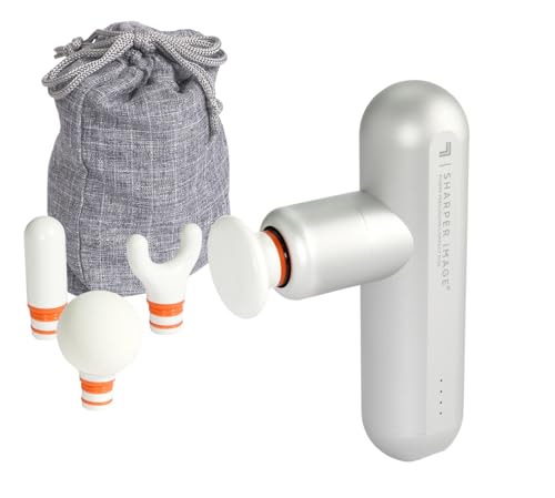 SHARPER IMAGE POWER PERCUSSION COMPACT PLUS, PORTABLE MASSAGER 1583883 GRAY - Like New