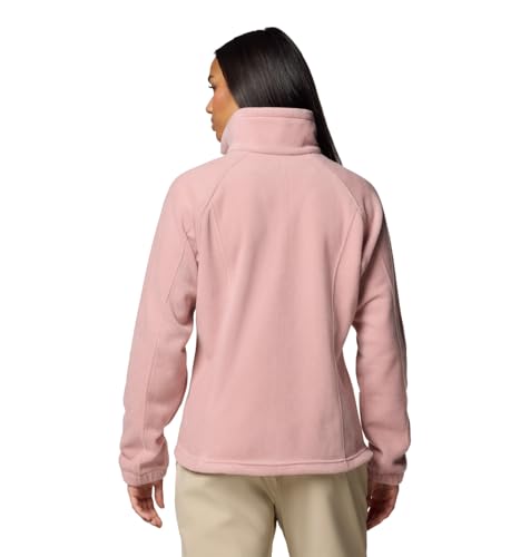 COLUMBIA WOMENS BENTON SPRINGS FULL ZIP FLEECE JACKET ERASER PINK XLARGE - Brand New