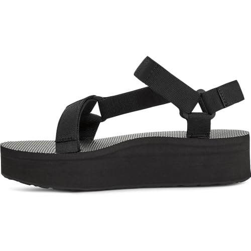 TEVA WOMEN'S W FLATFORM UNIVERSAL SANDAL - SIZE WOMEN 9 (BLACK) - Like New