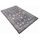 BIBB HOME 5FTX7FT WASHABLE FLANNEL PRINTED AREA RUG - MIDNIGHT BLOOM - Brand New