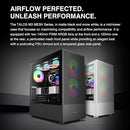 GAMDIAS E-ATX MID TOWER GAMING COMPUTER CASE - BLACK - Like New