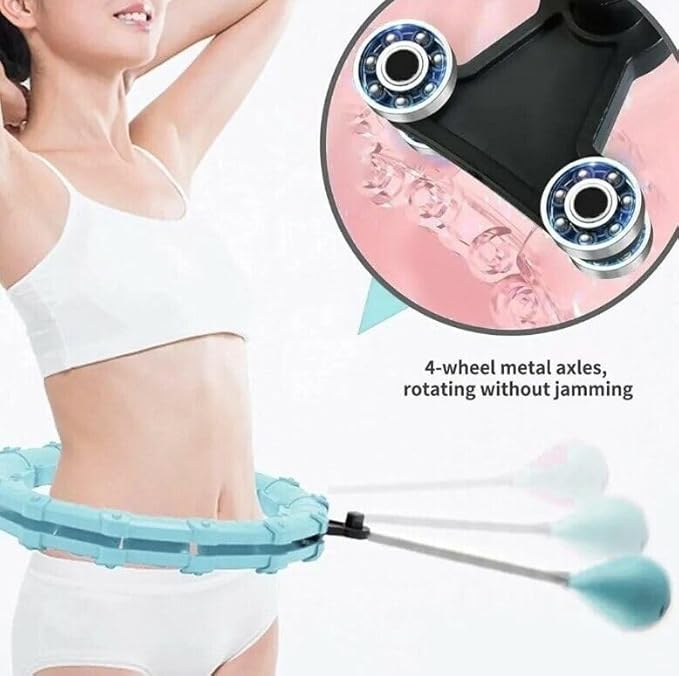 MEBIUSYHC COTTON YANGDA SMART HULA RING HOOPS WEIGHTED - MINT GREEN - Like New