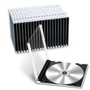 Kigley 25 PCS CD JEWEL CASE,55g each, SINGLES & REGULAR FORMAT, Slide in Black - Like New