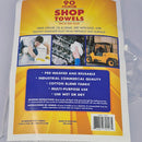 GENERIC 90 SHOP TOWELS, 12X14 IN - WHITE - Like New