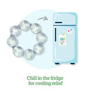 GREEN SPROUTS COOLING TEETHER (2PK) SOOTHES GUMS PROMOTES HEALTHY ORAL CLEAR - Like New